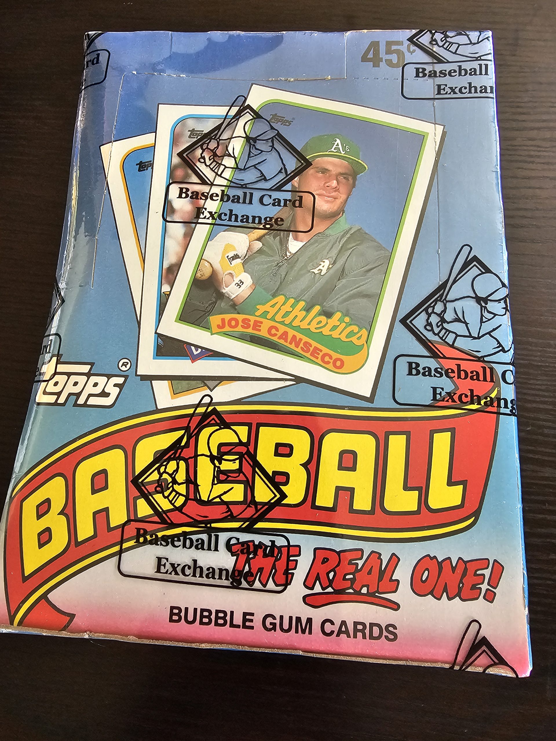 1989 Topps Baseball Wax Pack Box BBCE