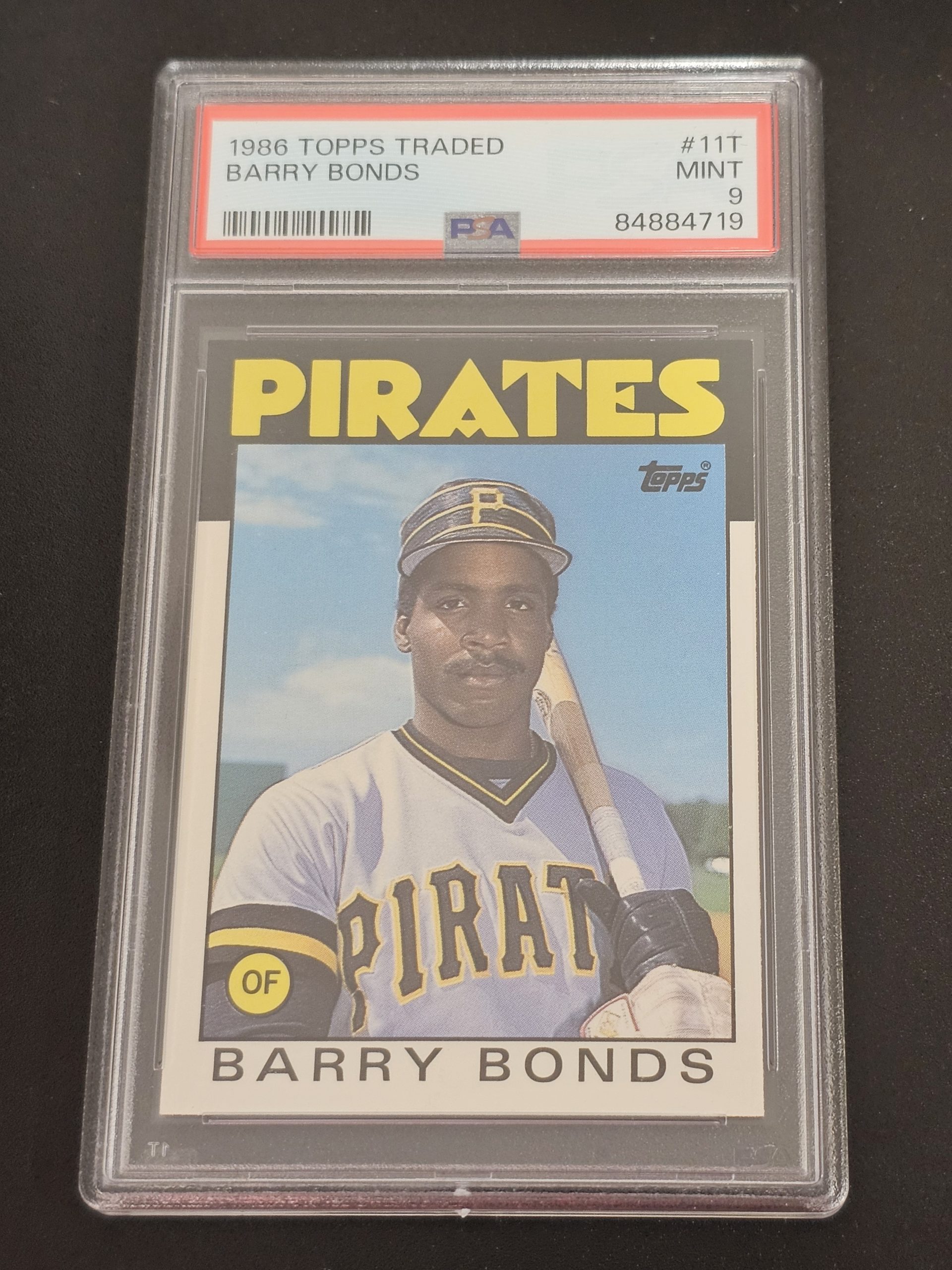 1986 Topps Traded Barry Bonds PSA 9